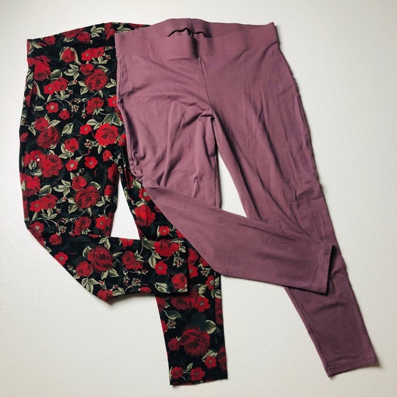 torrid Pants - Torrid PREMIUM LEGGING bundle FLORAL Mauve 2X
